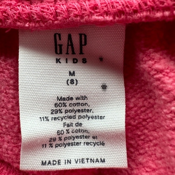 Gap  Girls Pink Logo Joggers Sweatpants Size 8 - Picture 8 of 8